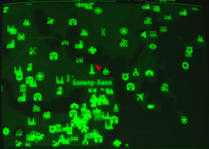 Fallout 4: Журнал «Ля куаф», выпуск «The hornets nest» - расположение на карте