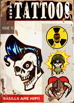 Fallout 4: Журнал «Табуированные татуировки», выпуск «Skulls are hip»
