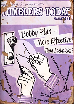 Fallout 4: Журнал «Современные замки», выпуск «Bobby pins more effective than lockpicks»
